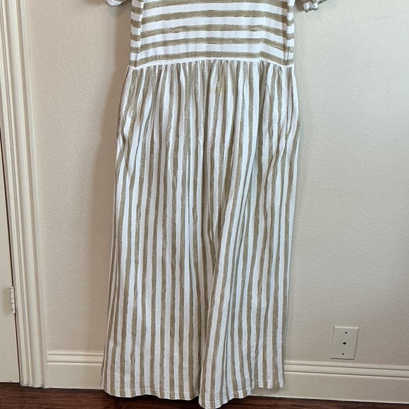 Eddie Bauer Women’s Tall Striped Cotton Midi Dress Size M - Picture 6 of 8
